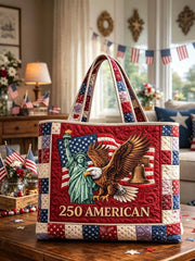 Patriot Spirit Quilted Tote Bag