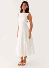 Maylah Midi Dress - White
