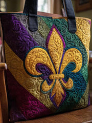 Vibrant Revels Quilted Tote Bag