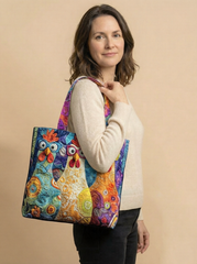 Chicken Quilted Tote Bag