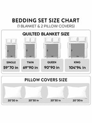 Lavender Butterfly Dream 3-Piece Quilted Bedding Set