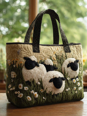 Cute Sheep Quilted Tote Bag