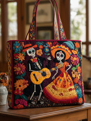 Love Of The Dead Quilted Tote Bag Style B
