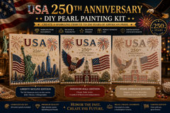 🔥LAST DAY 50% OFF - USA 250th Anniversary DIY Pearl Painting Kit ✨❤️‍🔥