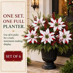 🌺🎄Poinsettia Planter Inserts(SET INCLUDES 6 PICKS)