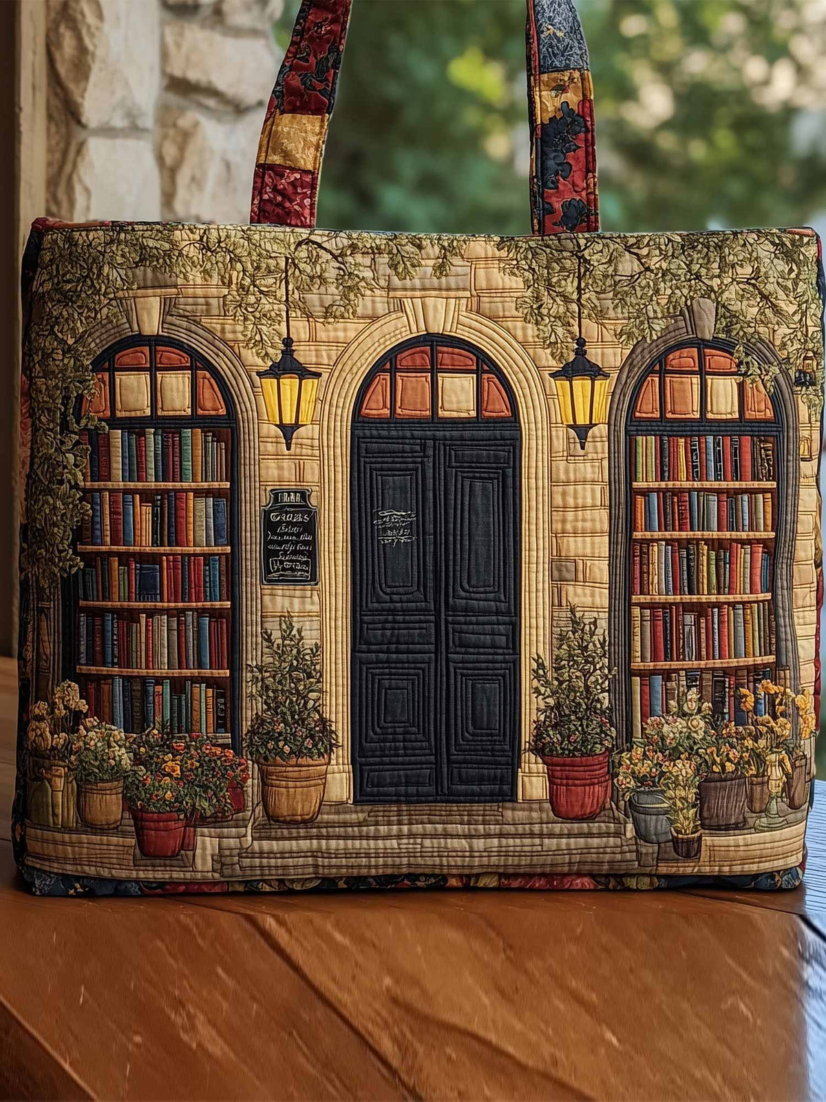 Bookstore  Quilted Tote Bag