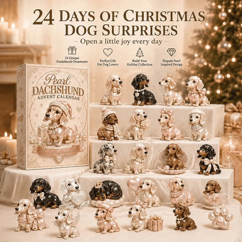2026 Pearl Dachshund Christmas Advent Calendar
