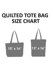Majestic Lion Quilted Tote Bag