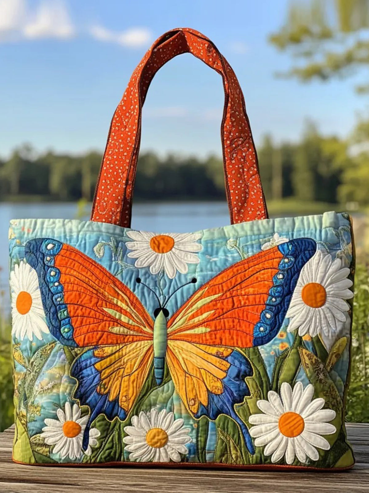 Butterfly Whisper  Quilted Tote Bag