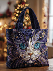 Siamese Cat Quilted Tote Bag