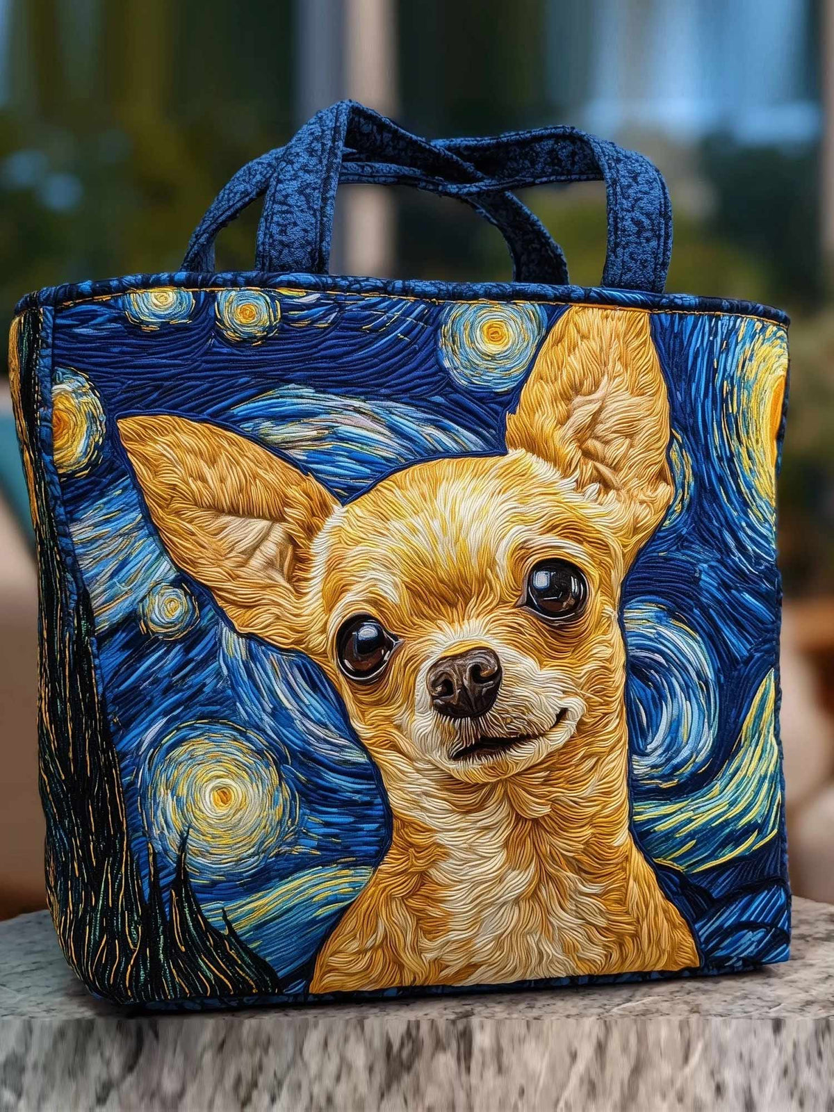 Chihuahua Quilted Tote Bag