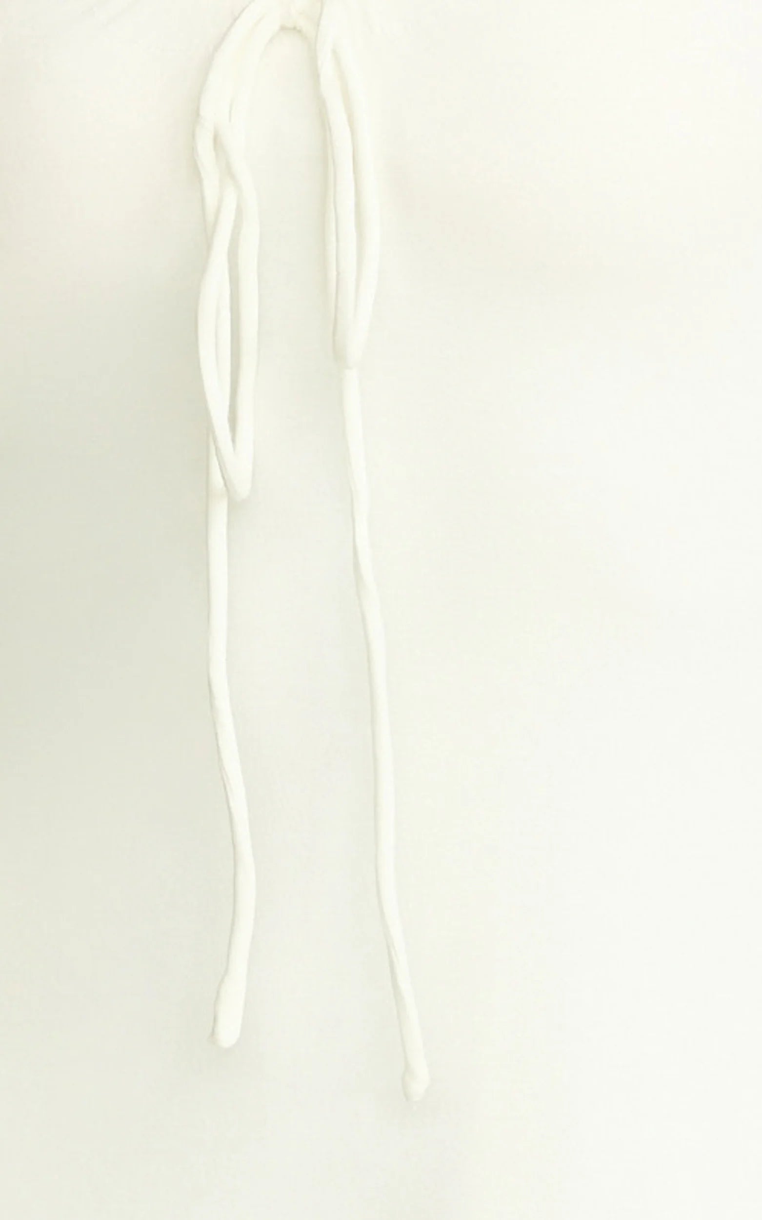 Odile Mini Dress - U Halter Neck Dress in Cream